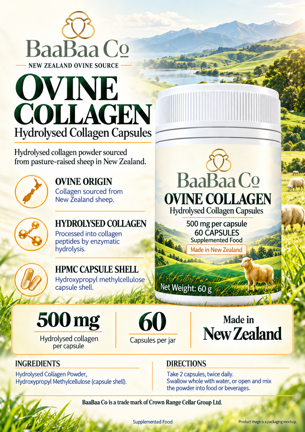 BaaBaa Co Ovine Collagen — Product Details & Nutrition